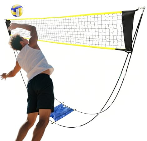 Volleybollnät, lätt träningsutrustning | Bärbart tennisnät, för bakgårdsbanan övning semester park gym skola