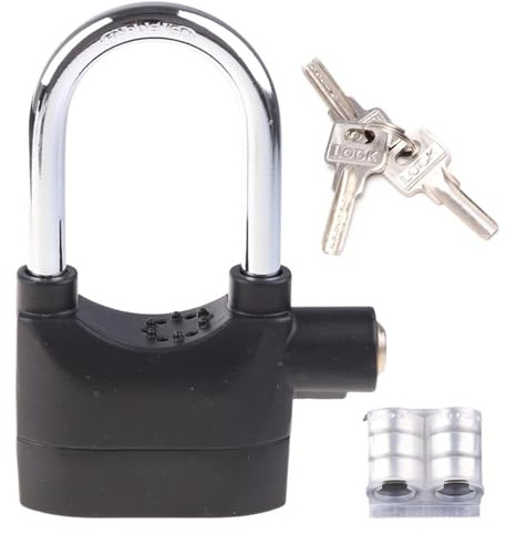 Candado Moto Disco Cerradura con Alarma, Cerradura antirrobo de aleación de Aluminio cadiado con Alarma