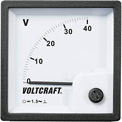 VOLTCRAFT AM-72x72/40V AM-72x72/40V Appareil de mesure encastrable analogique AM-72x72/40V. 40 V Bobine