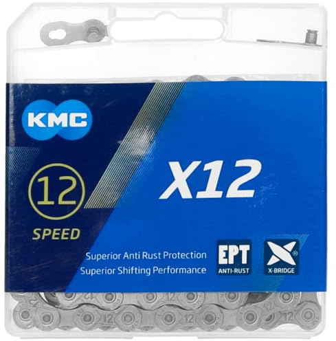 KMC x12 EPT 12 Speed Chain, Dark Silver, 126 Links