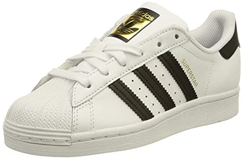 Adidas Superstar W, Scarpe da Ginnastica Donna, Bianco/Nucleo Nero/Bianco, 43 1/3 EU