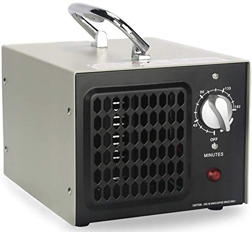 CRONOS Generador de ozono industrial para aire, agua y alimentos, con 8000 mg/h de potencia, módulo de ozono intercambiable, temporizador de 180 minutos