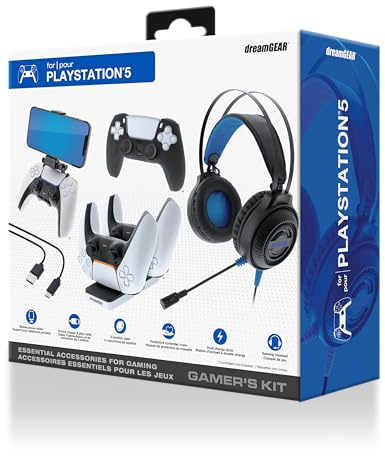 DreamGEAR Bionik DRGDGPS5-7401 accessoire de Jeux vidéo Blanc Bluetooth Manette de jeu PlayStation 5