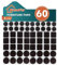 shinfly Felt Furniture Pads 60 Pcs, Floor Protector for Chair Leg, Self-Adhesive Pads for Furniture Feet, Anti-Scratches and Reduce Noise, Protect Your Hard Wood Floor