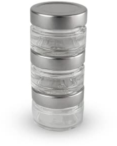 PEUGEOT - Fioles Epices - 3 Réservoirs Vides En Verre + Feutre Effaçable Blanc - Pour Moulin À Poivre Maestro - Passe Au Lave Vaisselle