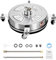VEVOR 14 Pressure Washer Surface Cleaner, Stainless Steel Pressure Washer Attachments with 4 Wheels, 4000 Max PSI, 1/4 Quick Connector, 2 Spray Nozzles, 2 Extended Wands for Concrete, Patio, Deck