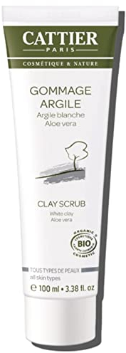 Cattier Heilerde Peeling, mit weißer Heilerde und Aloe Vera, Naturkosmetik, 100 ml