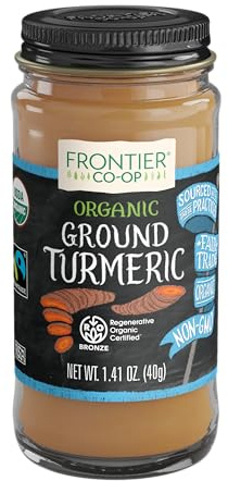 Frontier Co-op Ground Turmeric Root, 1.41 Ounce Jar, Regenerative Organic Certified