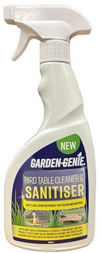 Garden Genie - Bird Table & Feeder Sanitiser Spray - Powerful Outdoor Disinfectant - 500ml Cleaner for Bird Tables & Feeders