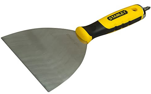 Stanley Fugenspachtel mit PH2-Bit (125 mm Klingenlänge, Griffaussparung, konisches Blatt aus rostfreiem Stahl) STHT0-28034