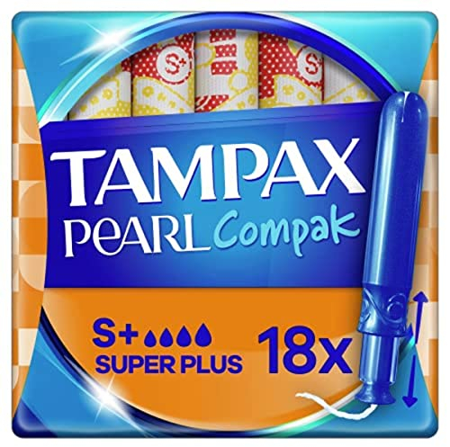 Tampax Compak Pearl Assorbenti Interni Super Plus con Applicatore, 18 Pezzi
