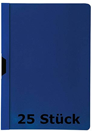 Idena 300572 - Klemmmappe DIN A4 (Blau, 25 Stück/DIN A4)