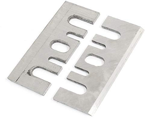 New Lon0167 2 Pcs Featured Silver Tone Stainless reliable efficacy Steel Electric Planer b-lades Hand Tool for H-ITA-C-HI F20(id:737 92 32 d4d)
