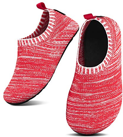 SAGUARO Barntofflor pojkar flickor ultralätta mjuka småbarn stugskor storlek 18–35, ROSA, 32/33 EU