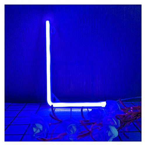 ENUOLI Blaue Neon-Buchstabe 'L', LED-Alphabet, Batteriebetriebener Neon-Wanddekoration, Beleuchtete Buchstaben für Schlafzimmer, Party, Weihnachtsdekoration