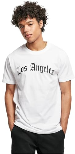 Mister Tee Men's Los Angeles Wording Tee T-Shirt