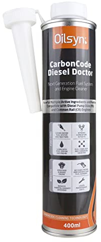 Oilsyn CarbonCode Diesel Dr PEA Fuel System & Injector Cleaner - 400ml | Complete Fuel System and Combustion Chamber Cleaning with Multiple Detergent Technology with Polyetheramine