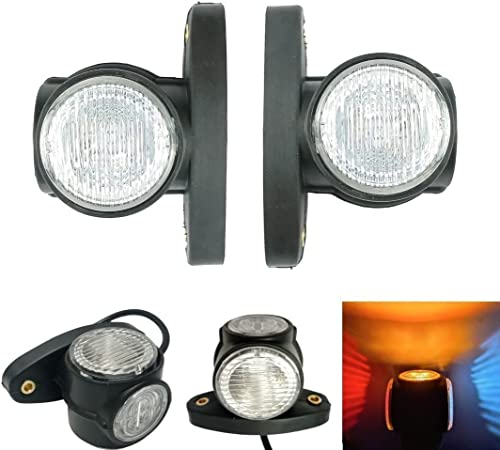 2 stk. LED Begrenzungsleuchten 24V Positionsleuchten Anhänger LKW PKW E4
