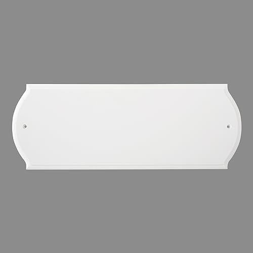 HASWARE Paintable Address Plaque White Block, Modern Design, for DIY, Outside, Home, Street(6 X 16)