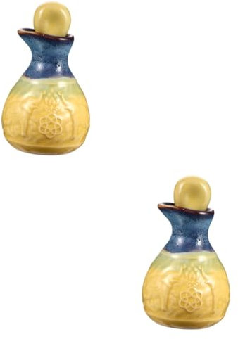 Angoily 2 Sätze Aromatherapie-flasche Ätherische Öle Keramik Lotion