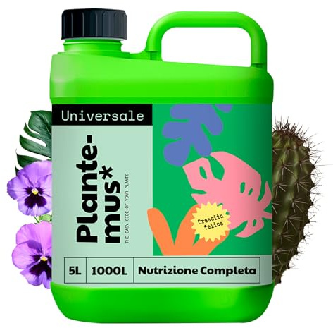 PLANTEMUS Fertilizante Plantas Verdes Universal Líquido, Bonsai, Cactus, Suculentas para Interior y Exterior. Abono Calidad Profesional 5 L