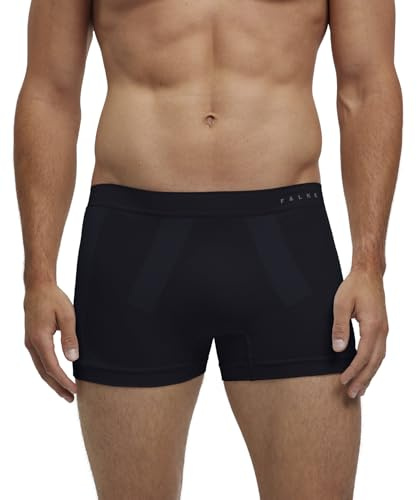 FALKE Warm M Bx filo funzionale asciugatura rapida 1 pezzo, Intimo Uomo, Nero Black 3000, XXL