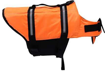 INOOMP Hund Schwimmweste Für Welpen Bootfahren Badanzug Haustier Reflektierend Schnellverschluss Komfort Pool Strand
