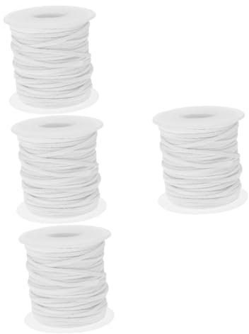 Lurrose 4rollen Roll Pre-Waxed Baumwollkerzendochte Geflochtene Dochte Für Kerzenherstellung Stränge Und Rauchfrei Für Sojawachs Und Bienenwachskerzen