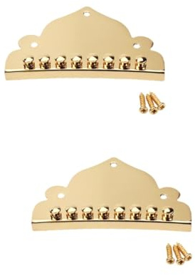 QUMIIRITY 2pcs Mandolin Tailpiece Metal for Guitar Quick String Change Polished Finish for Enhanced Look String