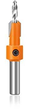 1/5 Uds Dia.2.8-4mm aleación carpintería taladro avellanado broca carburo de tungsteno broca tornillo paso broca(NO1)