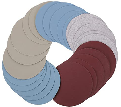 Mobestech 3sets Klebrige Papier Aufkleber Holzarbeiten Schleifpapier Polieren Discs Für Schleifen Papier 25 Blätter * 3