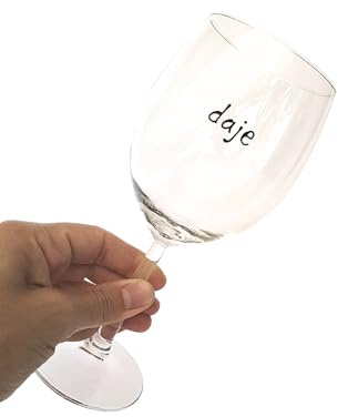Generico Calici da Vino in Vetro Trasparente, Idea Regalo Divertente. Set 6 Pezzi, Design Minimalista. Frasi In Dialetto Romano Per Cena O Aperitivi Con I Vostri Amici.