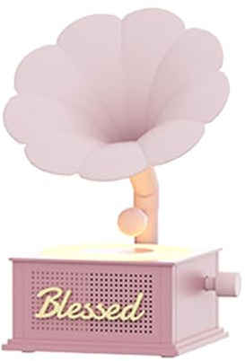 ISTOVO Mini Altavoz Bluetooth Retro Portátil Inalámbrico, de Sonido para Exteriores, Radio, Música, MP3, Subwoofer, Color Rosa.
