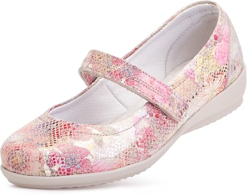 Cosyfeet Maggie May - Summer Shimmer - 5½ - 6E Width - Extra Wide Women's Shoes