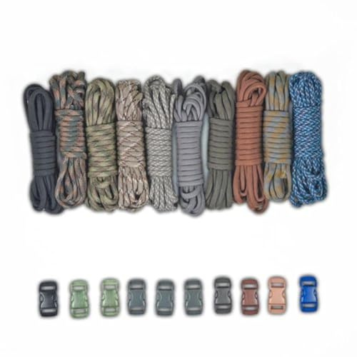 PARACORD PLANET 550lb Type III Paracord Combo Crafting Kits with Buckles