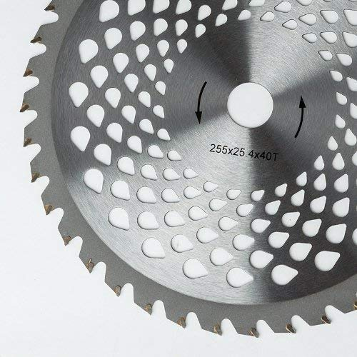 BOUDECH Disco Lama in Acciaio Premium con 40 Denti per DECESPUGLIATORE E TAGLIAERBA