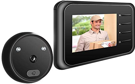 Kavolet Campanello WiFi, Campanello Video, Spioncino Digitale con Monitor Wireless, Vista dal Vivo Disponibile Visione Notturna Digitale Scatto Foto Sorveglianza Digitale Porta