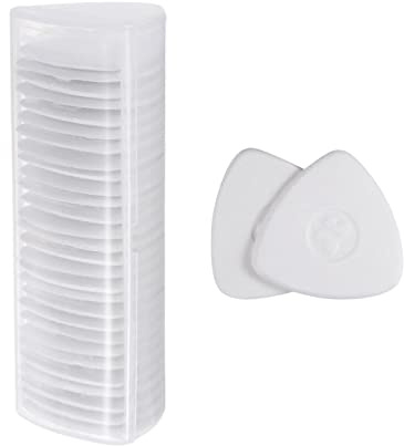 sourcing map 30uds Sastres Tiza, Triángulo Costura Tiza, Lavable Tela Marcador para Costura Suministros Accesorios, Blanco