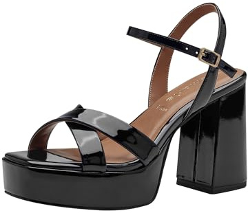 Tamaris Femme 1-28051-42 Sandale à Talon, Noir, 40 EU