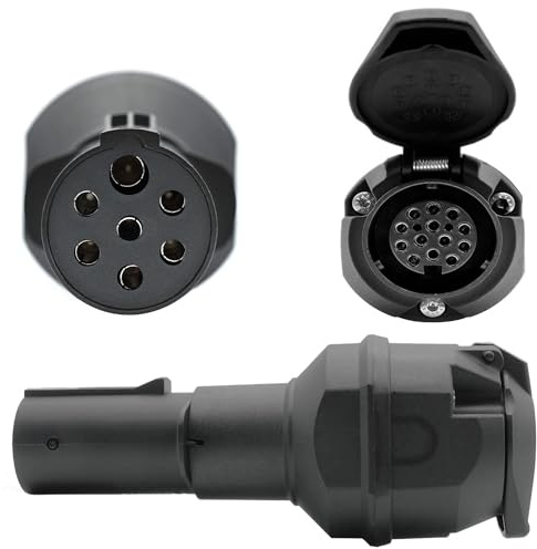 Spannungswandler 7pol LKW 24V auf 12V 13pol Anhänger Adapter Spannungsreduzierer
