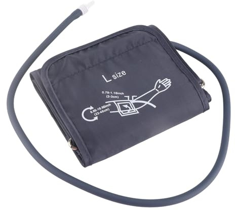 Oberarm Blutdruckmanschette, Blutdruckmanschetten Ersatz, 2er Pack Blutdruckmanschette mit Anschluss verstellbarer D Ring großer Manschettengurt Arm Blutdruck Ersatzmanschette für Senioren(22~48CM)
