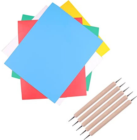 Operitacx 10stücke Stoff-kohlepapier Pack Transfer-transparentpapier Für Handarbeit Bunte Blätter Und Stifte Für Stickerei DIY-kohlepapier Für Stoff Papier Holz