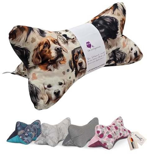 Die Schleyereule Leseknochen Nackenkissen Handmade in D, waschbar (Bellos)