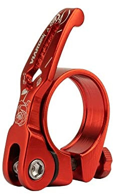 Sattelklemme Mtb Fahrrad-Sattelstütze-Klemme Quick Release Ultraleichth-Rad-Sitz Post-Mount 31,8mm 34.9mm Bike-Zubehör for Fahrrad Sattelkloben(31.8mm Red)