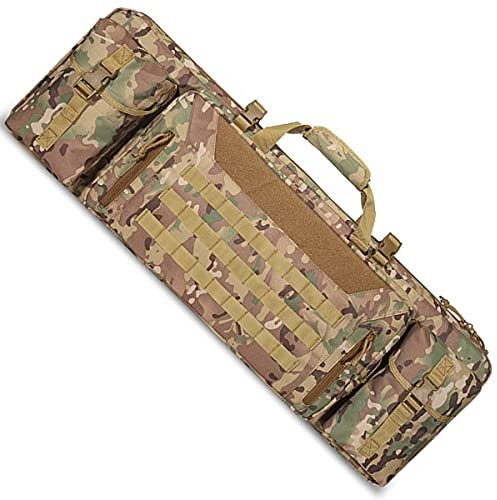 ANSNOW Taktische Doppelte Langgewehr-Waffentasche Weiche Hüllen, Waffenrucksack,Entasche, Verschließbarer Reißverschluss, Perfekt Für Die Aufbewahrung Und Den Transport Von Gewehren Unden/Cp
