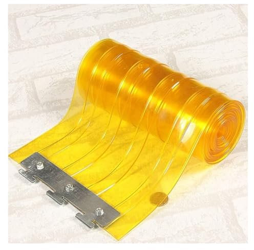 Qulamrdk Tende Verticali PVC Trasparente Impermeabile Tende In PVC Strisce Lisce Tenda Stabile Adatto per Celle Frigorifere Resistente Alle Basse Temperature(1.2x2.3m)