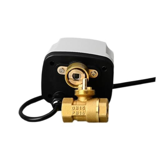 QZROPXOH 1/2 Zoll 3/4 Zoll 1 Zoll 2 Zoll IP65 Wasserdichter motorisierter Kugelhahn 3-Draht 2-Steuerung Elektrischer Messing-Kugelhahn Metallmotor mit großem Drehmoment(220VAC,1-1/4)