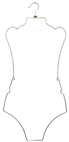 Wire Hangers, Body Shape Lingerie Hangers Foldable Metal Display Bikini Swimwear Organizer for Stores Bedroom Shops Sports Bra Dresses Closet Storage
