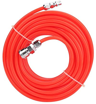 Tubería de Compresor de Aire Aire Flexible 15 M Manguera Roja Roja para Herramientas Neumáticas, Reparación Automóviles - 5 * 8 Mm Alta Presión