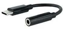 Watio Wave Cable Adaptador - Cable USB-C a Jack 3.5 mm, Longitud de 11 cm, Color Negro, Ideal para Audio, conexión rápida y eficiente.*